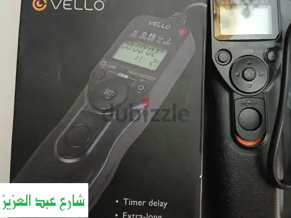 Vello ShutterBoss II: ريموت مؤقت احترافي لكاميرات كانون 3Pin...