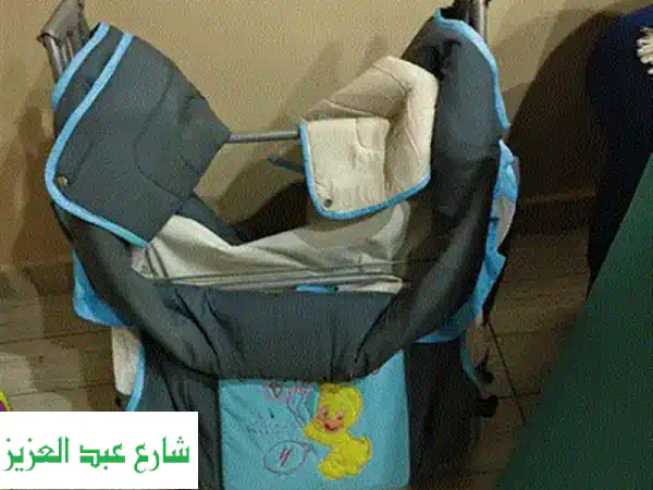 سرير أطفال عمولة فاخر: خشب متين، مقاس كبير (150x70 سم) + مرتبة قطن جديدة | أمان وراحة لصغيرك