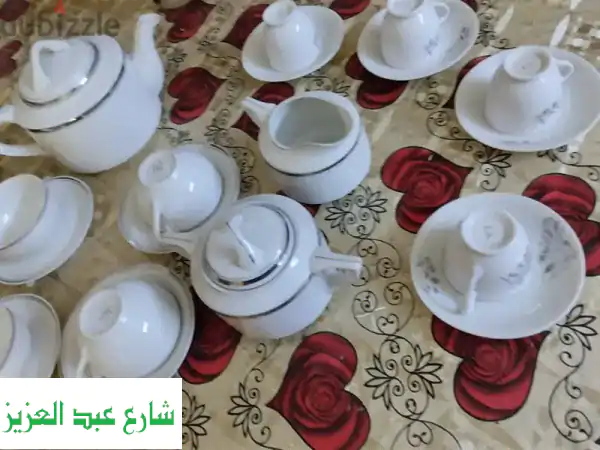 طقم شاى وصينى مصرى اصلى