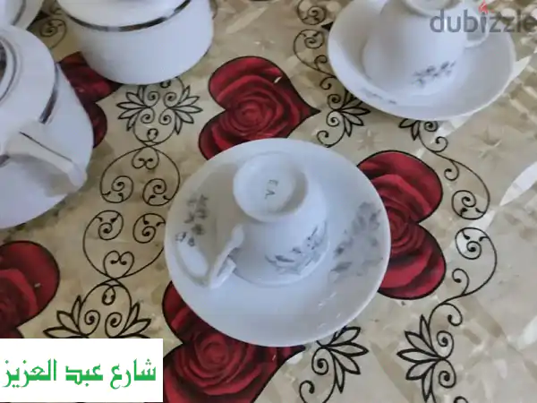 طقم شاى وصينى مصرى اصلى
