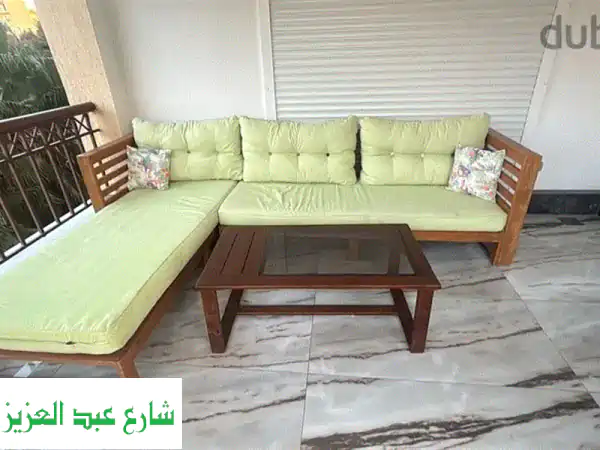 استرخاء فاخر في مدينتي! 🛋️ طقم كنب بلكونة...