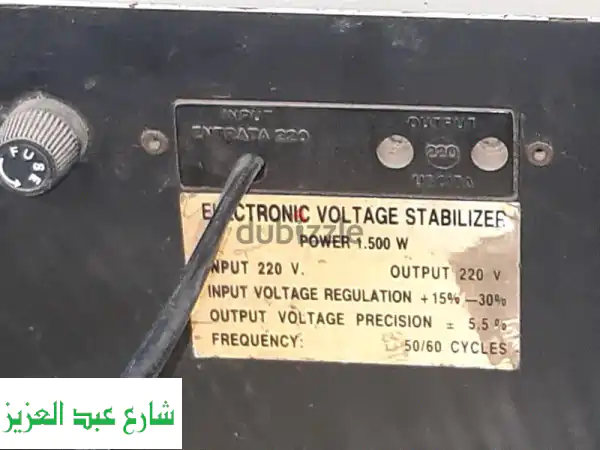 ELCA إيطالي أصلي 220V/1.5KW - استبليزر لحماية أجهزتك. سعر مغرٍ!