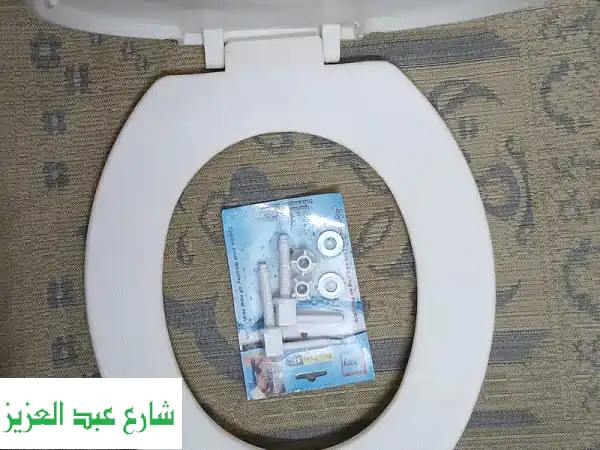 سيدري غطاء قاعدة حمام تواليت بلاستيك ابيض