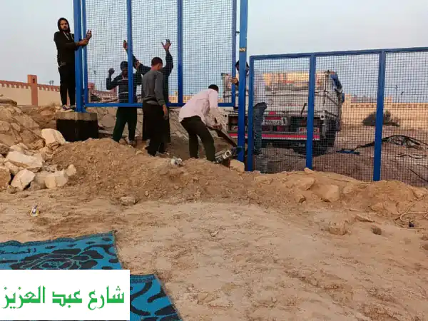 توريد وتركيب سور شبك و اسوار سلك مجلفن – شامل الدهان و تركيب