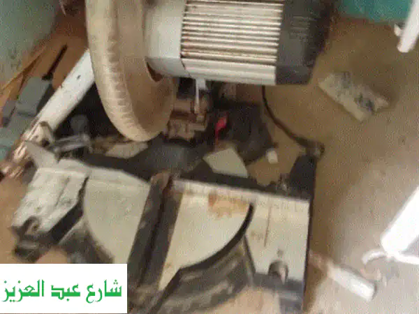 فرصة للمحترفين: دسك قص ألومنيوم وخشب 12 بوصة (جديد) + متقاب كهربائي 1 متر! جودة لا تُضاهى.