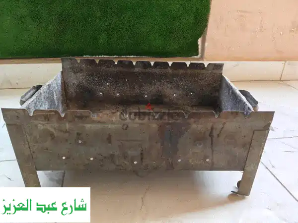 منقل شواء صغير ومحمول (6 أسياخ + شبكة) | مثالي...