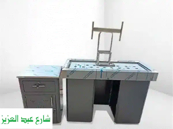 حوّل تجربة عملائك: ترابيزة كاشير 1.5م | تجهيزات سوبر ماركت متكاملة بضمان مدى الحياة!