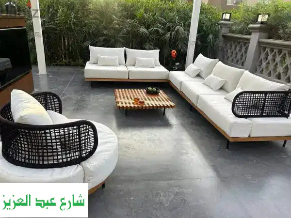 أثاث معدني خارجي فاخر | أطقم حدائق وشاليهات VIP بأسعار المصنع - AYS Rattan Industry