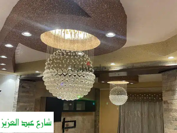 تألق منزلك! طقم نجف وأبليك كريستال عصفور أصلي (2+2) – فخامة لا تُقاوم.
