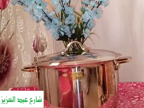 جديد! طقم حلل استانلس تركي فاخر (4 قطع) مقاس 36 و 34 - جودة لا تضاهى لمطبخك العصري