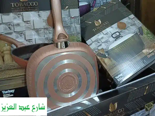 أفضل طقم حلل تيفلون تركي 9 قطع | جودة فاخرة لطهي سهل وصحي