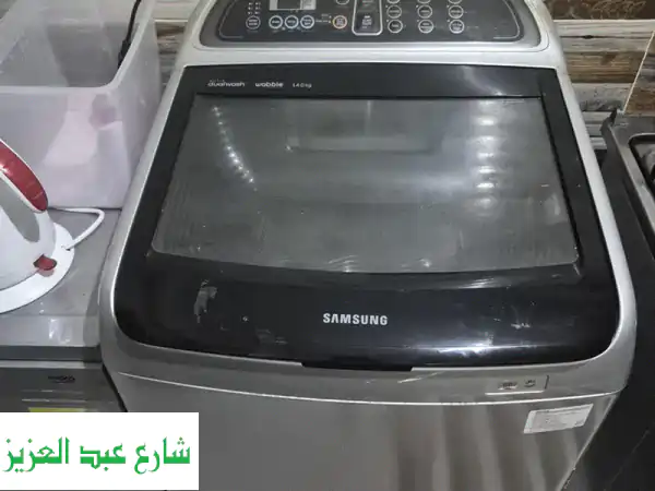 غسالة سامسونج ووبل Dual Wash 14 كجم فوق أوتوماتيك |...