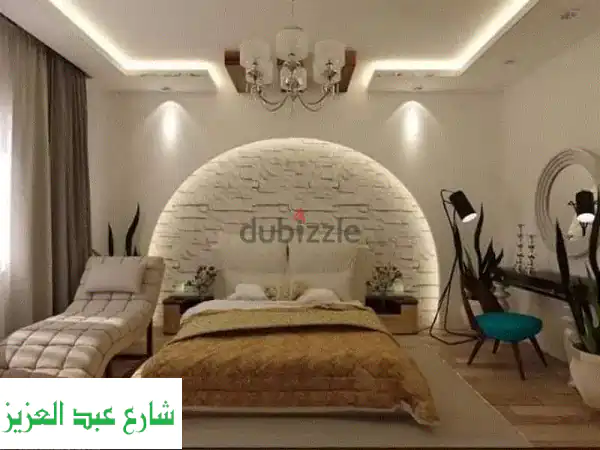 جبس بورد وديكورات أسقف معلقة مودرن 🌟 المتر 200 جنيه مصري شامل التوريد والتركيب والمعجون! أناقة منزلك تبدأ من هنا.