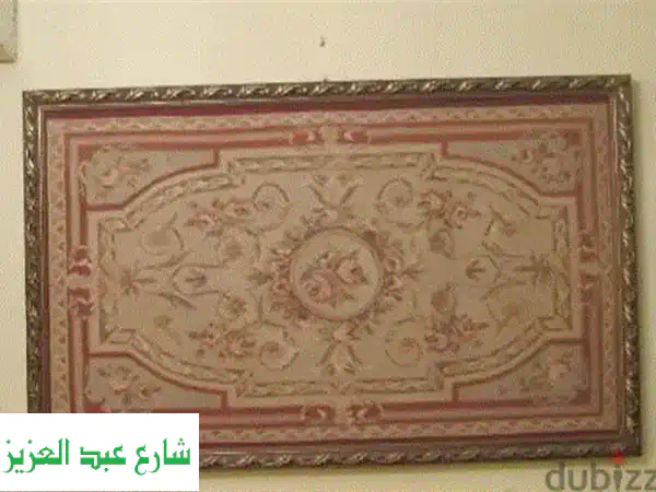 تابلو أوبيسون صوف كبير بالفريم