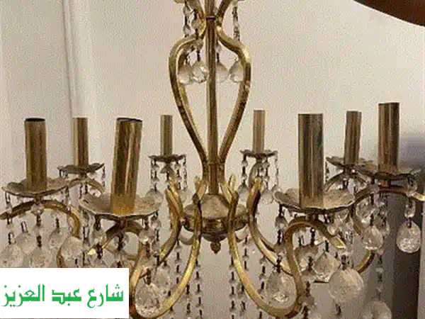 Original brass chandelier
