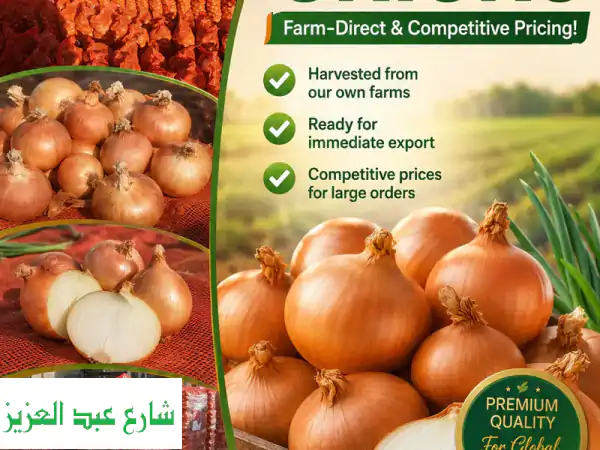 بصل ذهبي فاخر: مزرعة Golden Onions - جودة مباشرة وأسعار...