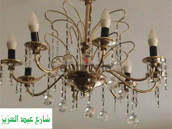 اباجورة كريستال عصفور