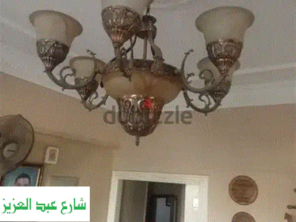 نجفتين الواحدة 5 لمبه بحاله الجديد