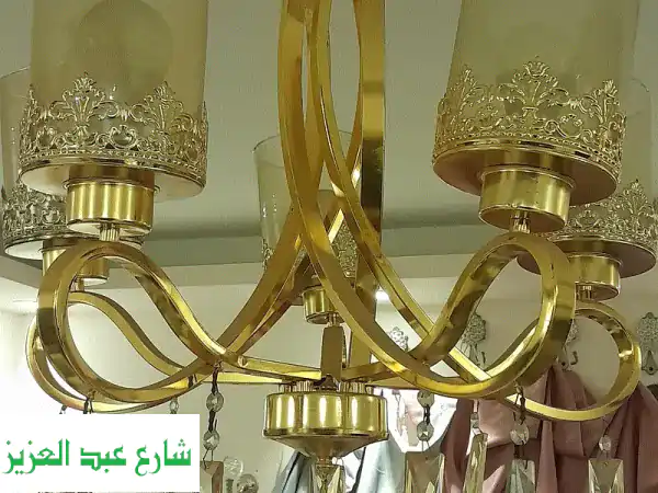 نجفتين الواحدة 5 لمبه بحاله الجديد