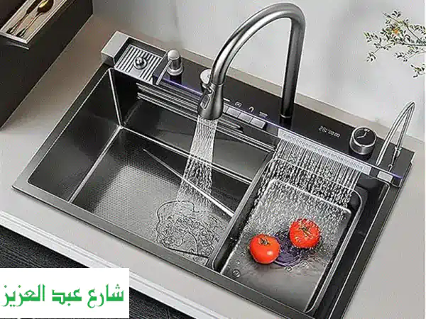 حوض MH Smart Sink الذكي 5 أزرار: شلال، خلاط 360، فلتر!...