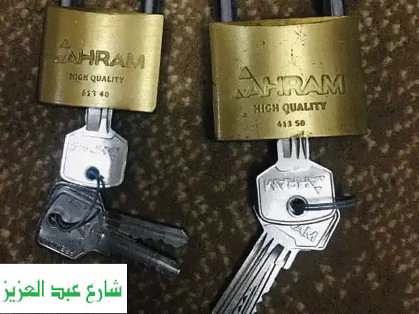 قفل نحاس الاهرام مقاس 30 ملي
