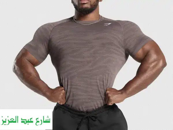 تيشيرت Gymshark Animal Geo Seamless بنفسجي (مقاس M) | أناقة وأداء...