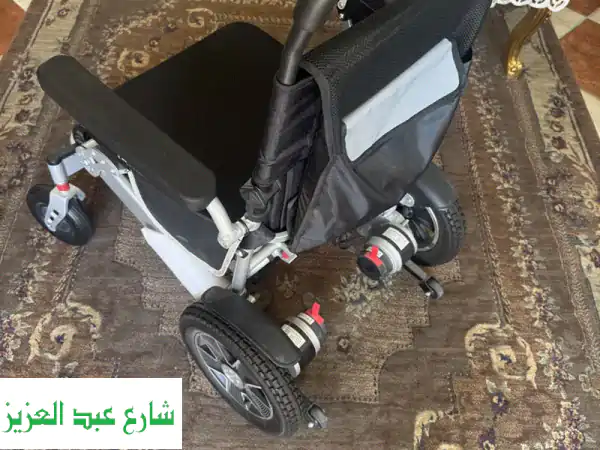استقلالية تامة! كرسي متحرك كهربائي قابل للطي وخفيف الوزن | استعمال شهرين فقط