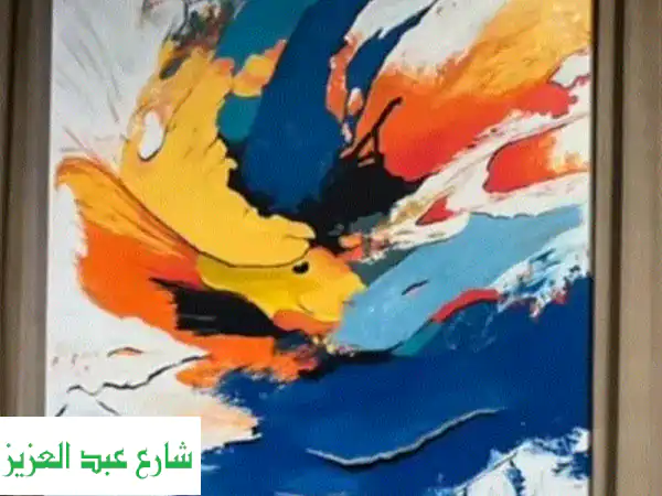 لوحات مودرن احترافية بألوان أكريليك | تصميم خاص، جودة فنانين، توصيل لبيتك وشركتك