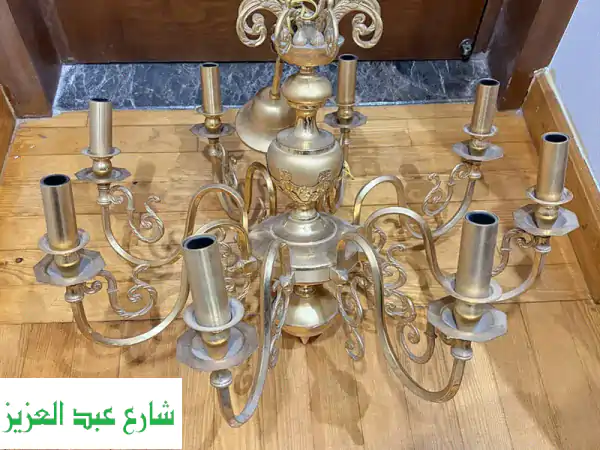 نجفة كلاسيك فاخرة ذهبية 8 أذرع | ارتقِ بديكور منزلك...