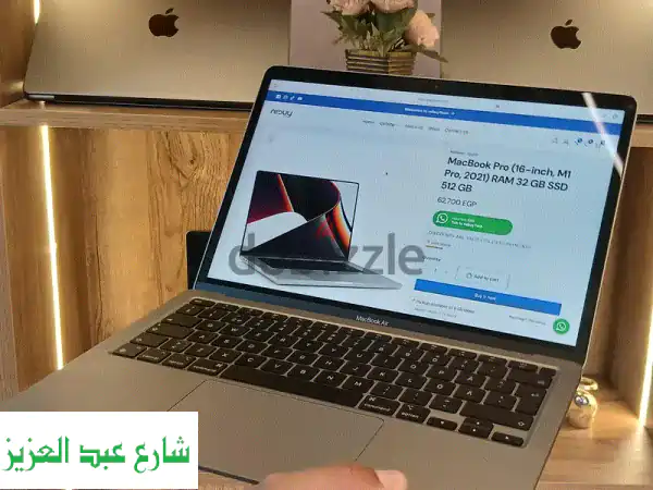 MacBook Air M1 2020: عرض حصري بضمان 3 شهور! لابتوب أبل M1 بحالة ممتازة وجاهز للاستخدام.