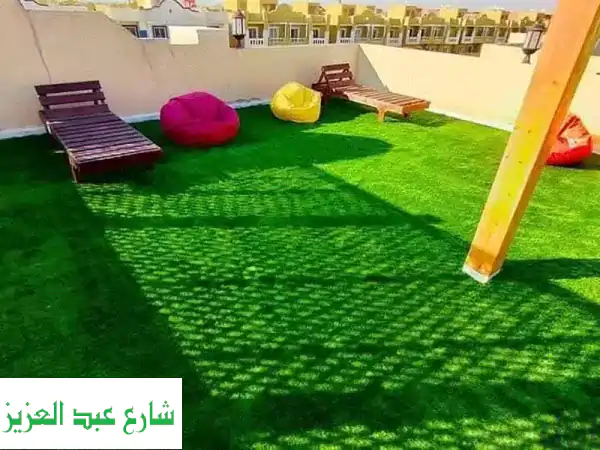 نجيل صناعي زرع صناعي ملاعب روف جاردن مستورد هولندي
