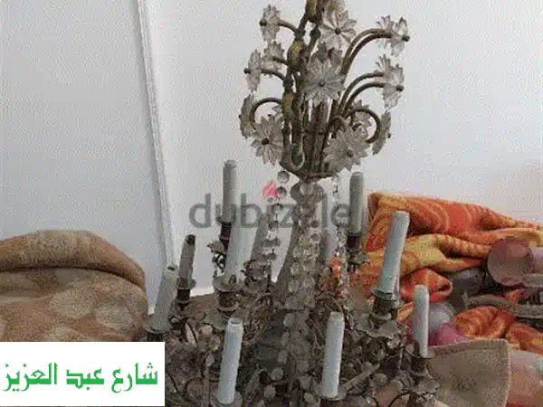 فخامة مزدوجة لمنزلك: نجف كريستال فرنساوي وتركي أصيل - إضاءة تأسر القلوب!