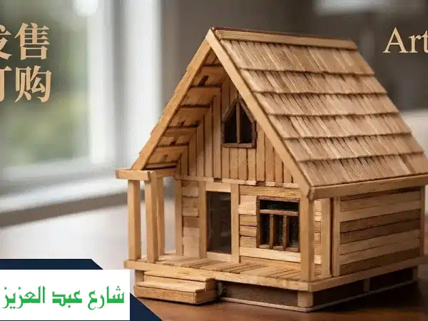 ديكور  نموذج منزل خشبي