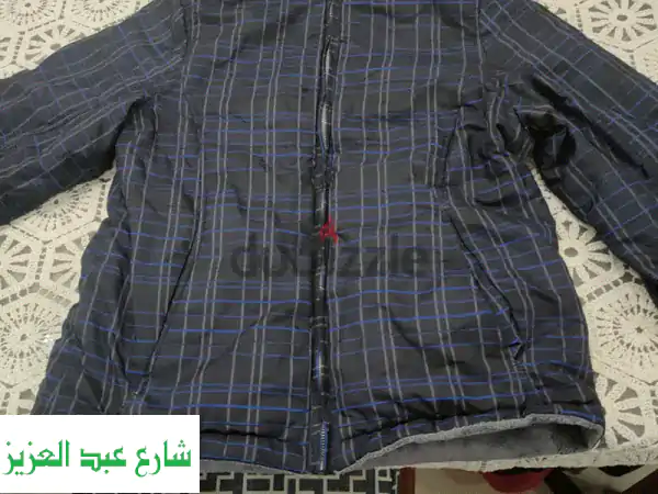 جاكيت اصلي فرو شتوي اطفالي سن 11 استخدام خفيف حاله زيرو